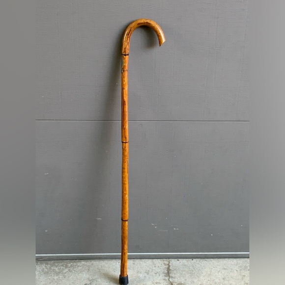 1931 Vintage Wooden Detroit American Legion Decal Badge Functional Souvenir Cane - Picture 2 of 16